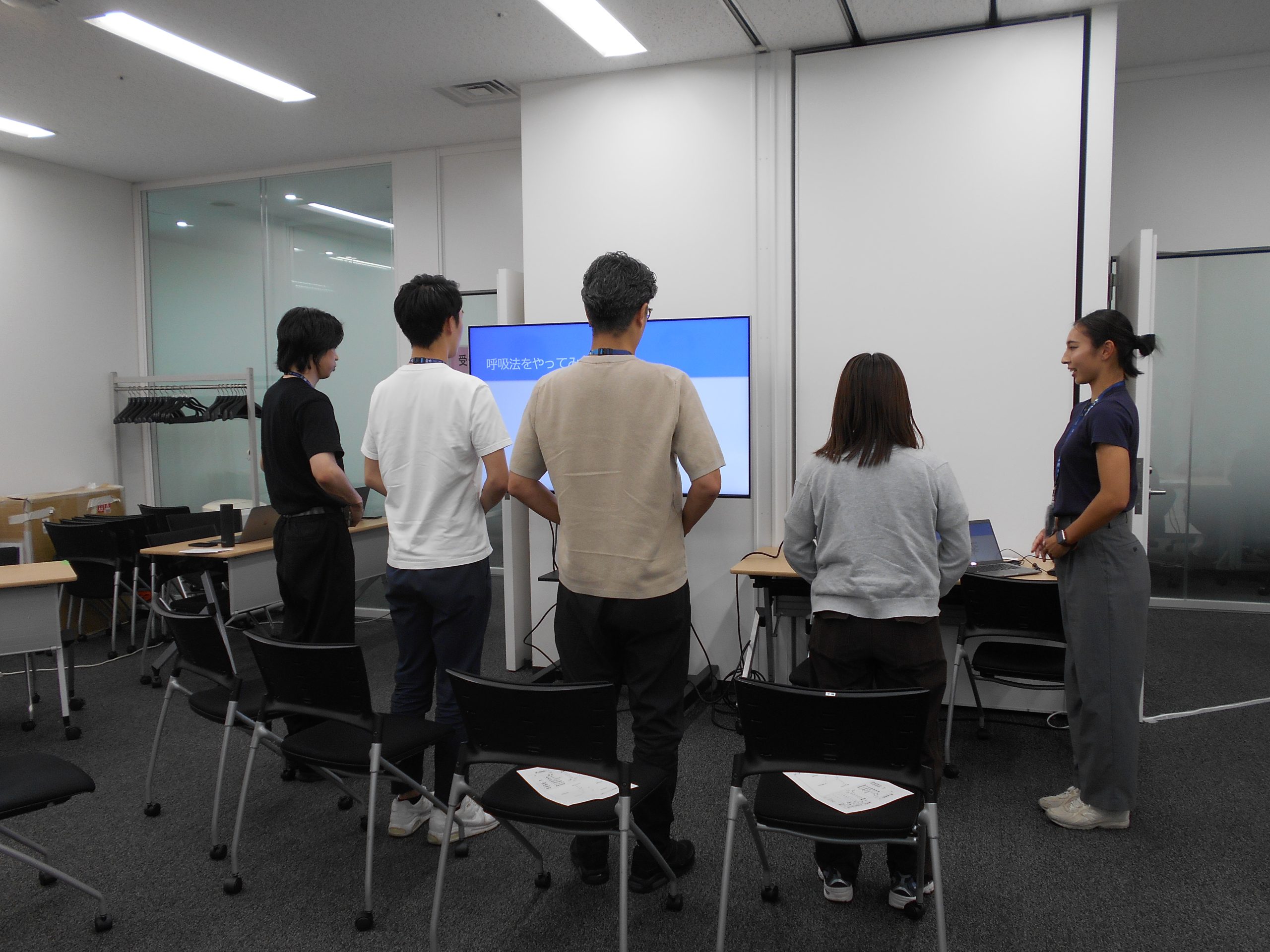 社員アスリートによる「姿勢と呼吸」ミニセミナー