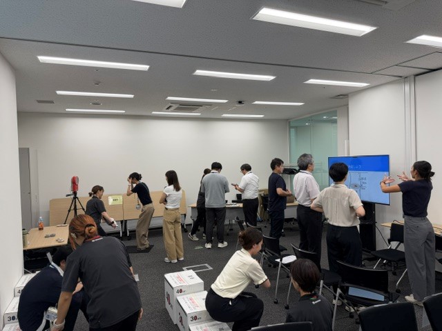 体力測定会場の様子